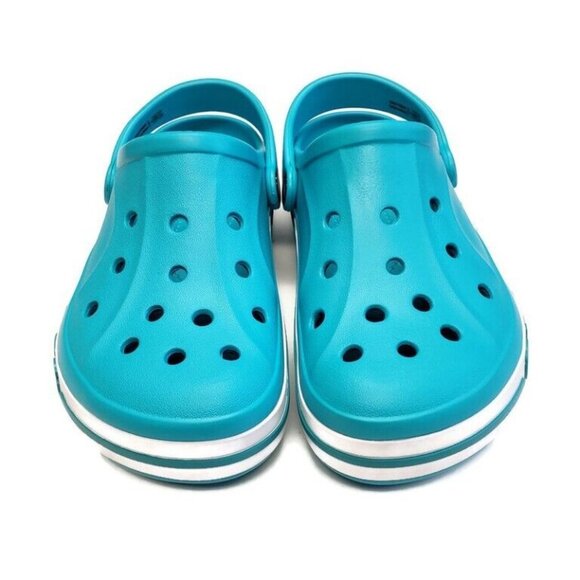 CROCS Kids Size C6 Bayaband Clog Kids Lightweight Slip On Clogs Shoes Aqua Blue - Picture 5 of 8